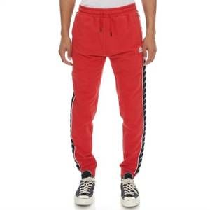 NEW KAPPA men's 222 banda alanz 2 sweatpants in red/black